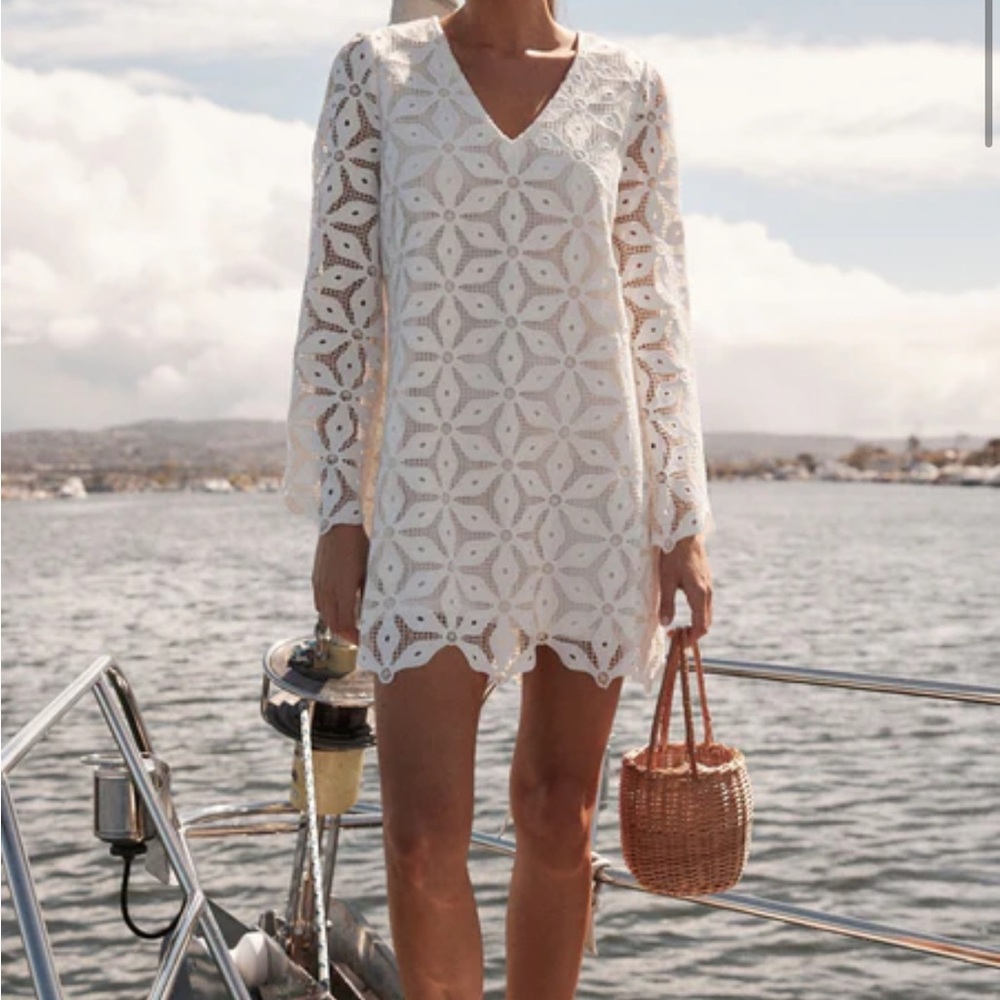 Tuckernuck White Lace Women's Dress - Picture 3 of 12